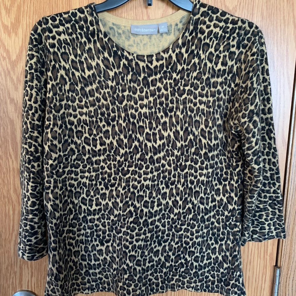 Croft &Barrow leopard print sweater